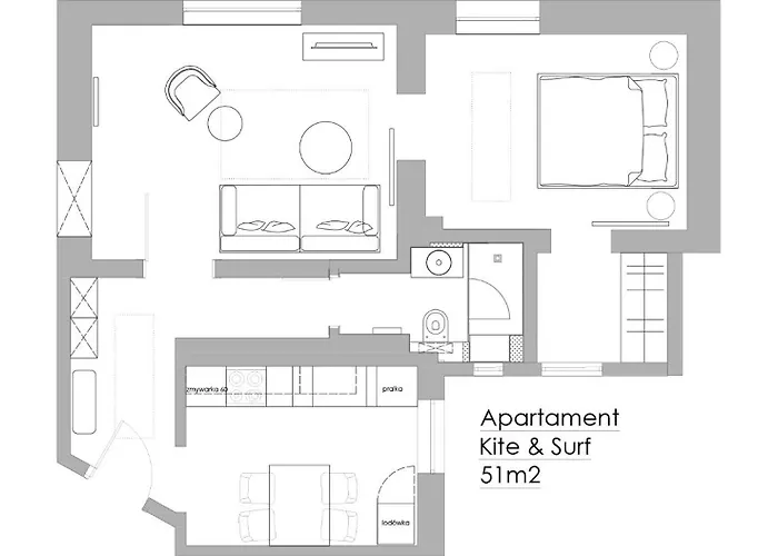 Daire Sanhaus - Kite And Surf - Z Klimatem Przy Plazy